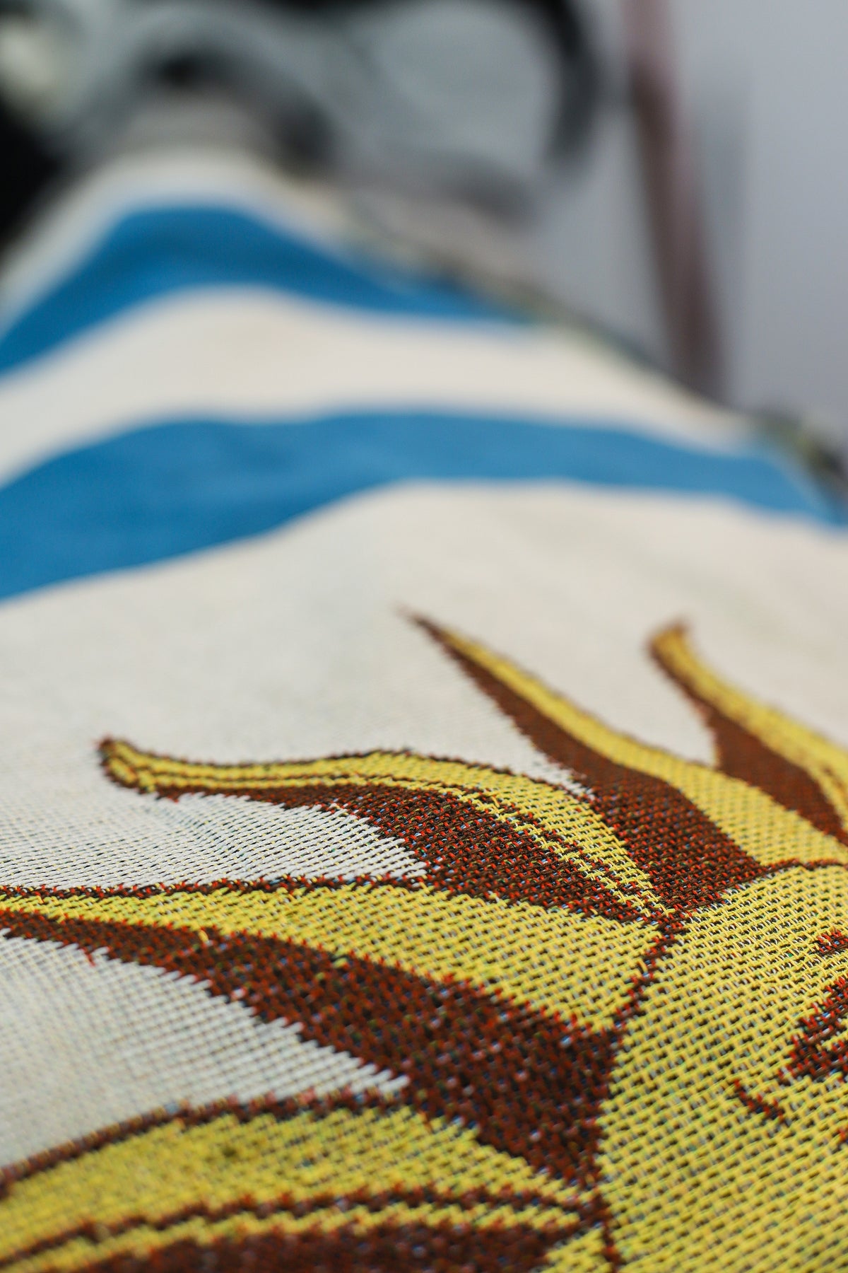 Uruguay Flag Woven Throw Blanket