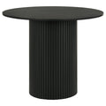 Hamlyn 43-inch Round Wood Counter Height Dining Table Black