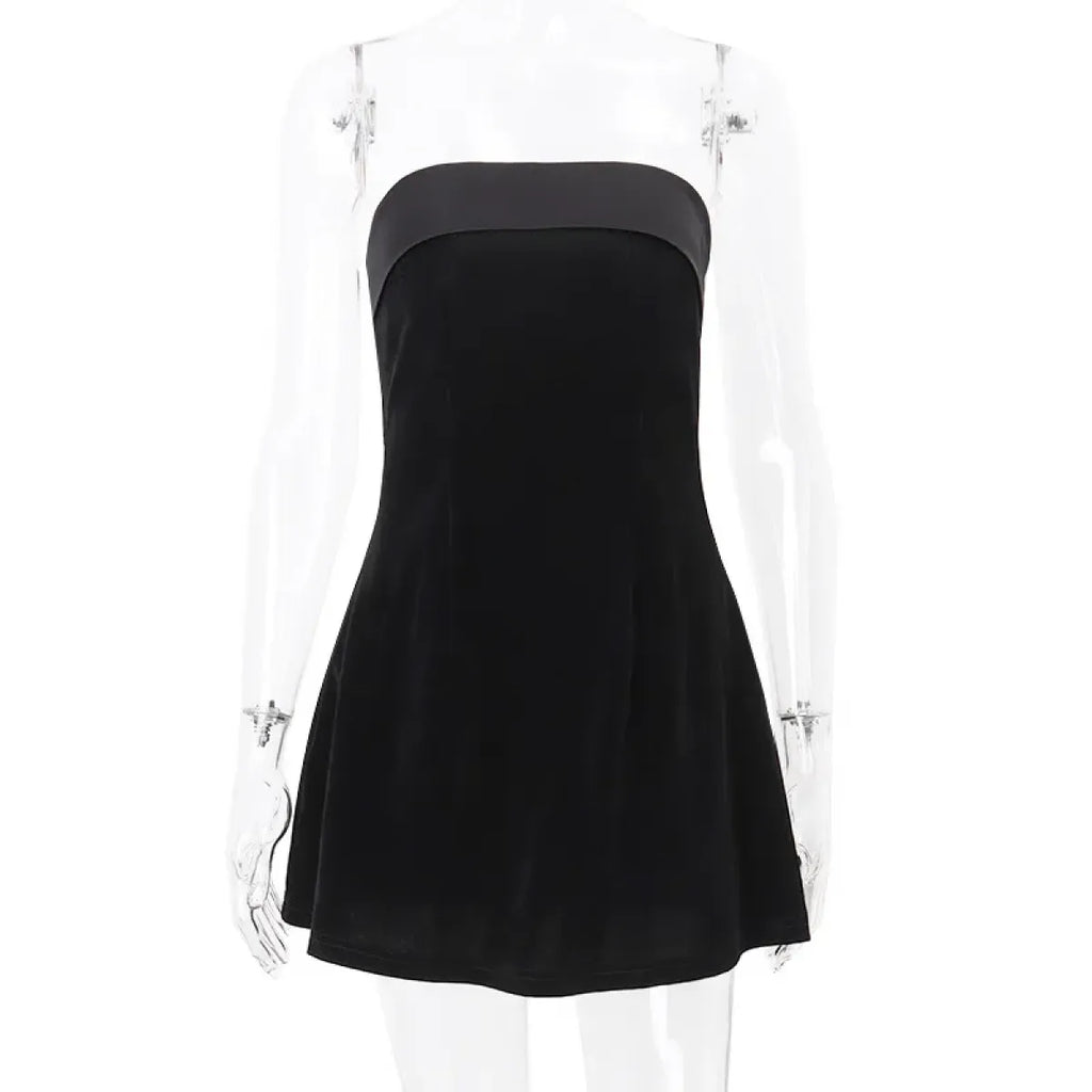 Elegant Velvet Mini Dress