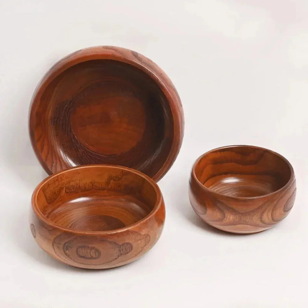Wooden Bowl Made from Natural Wood Material