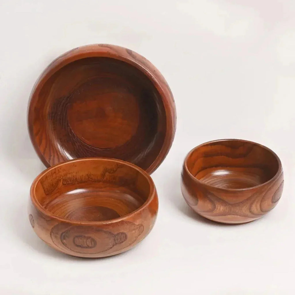 Wooden Bowl Made from Natural Wood Material